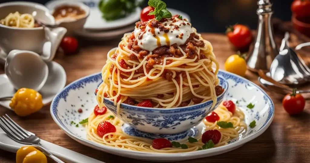 Spaghetti German Sundae