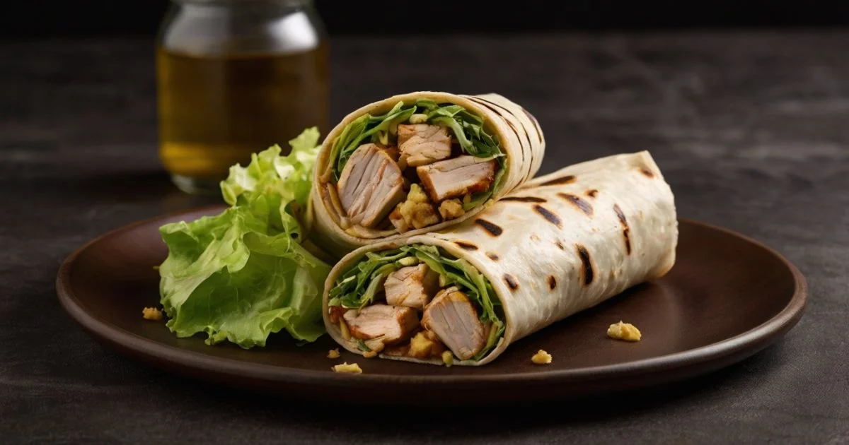grilled chicken caesar wrap
