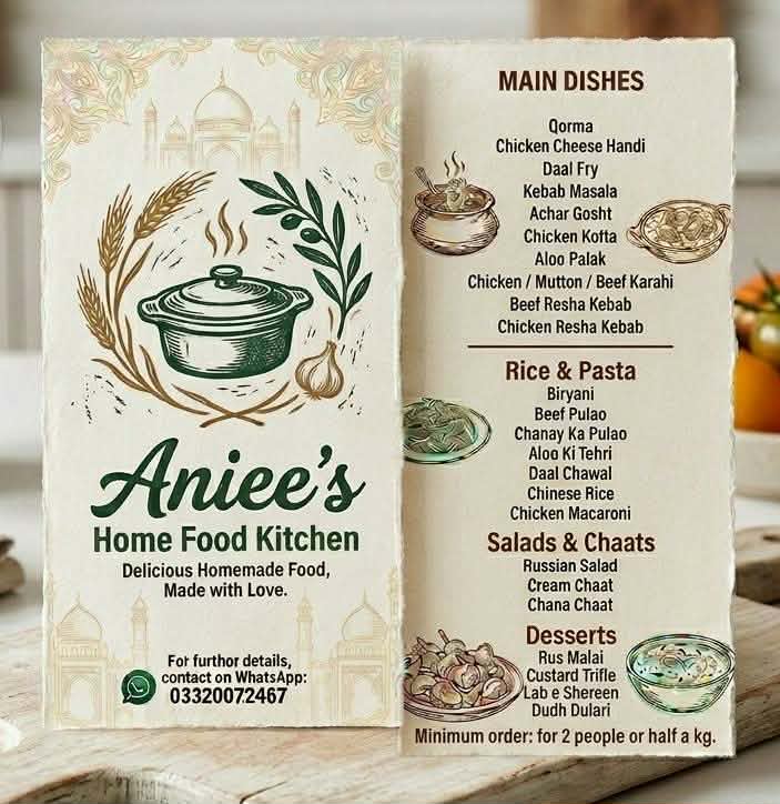 Ainee's homemade food