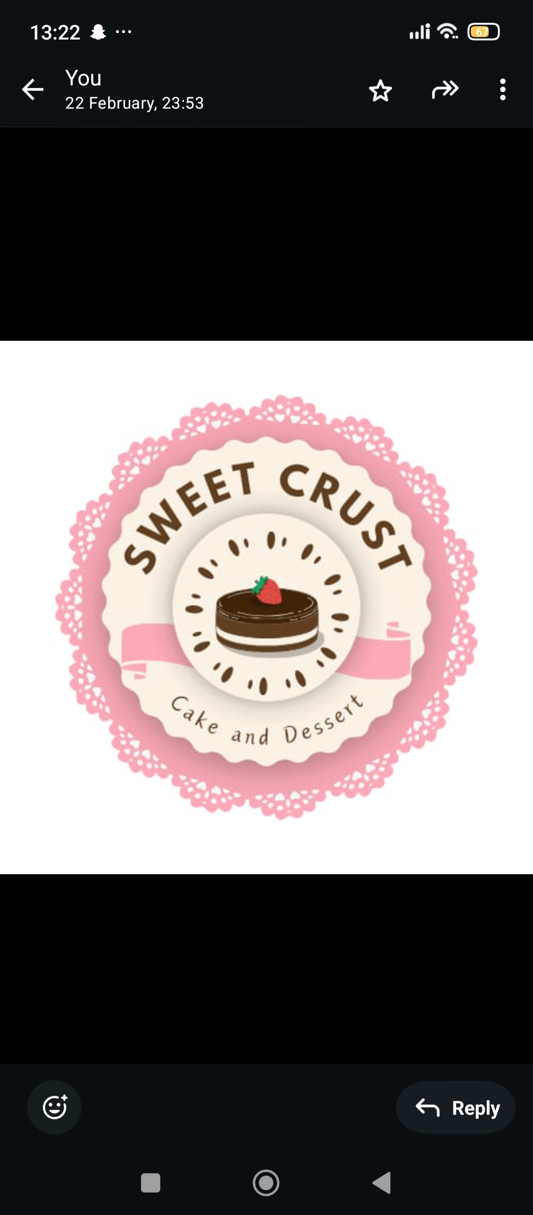 Sweet crust